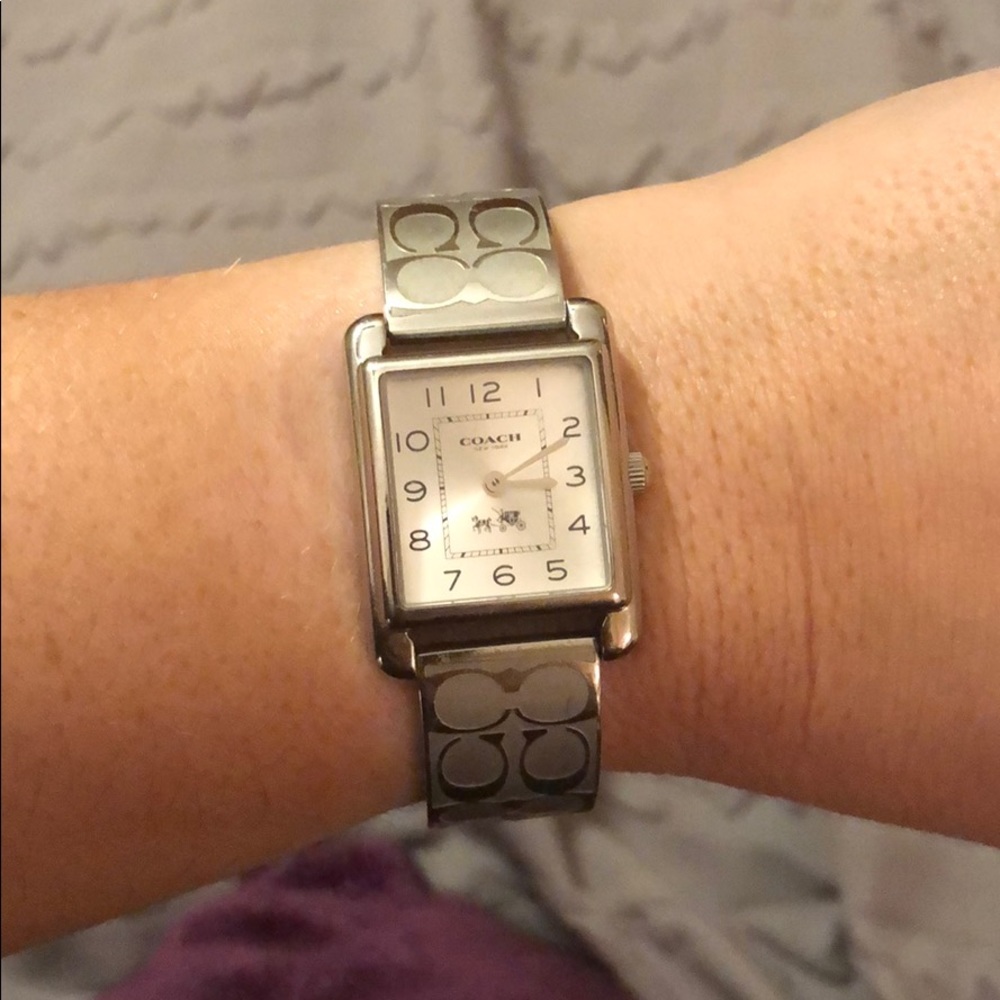 Coach stainless steel watch